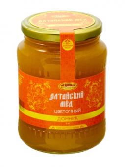 DONNIKOVY, Altai natürlicher Blumenhonig 1000 gr. Glasbank 