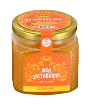 DONNIKOVY, Altai natürlicher Blumenhonig 500 gr. Glasbank 