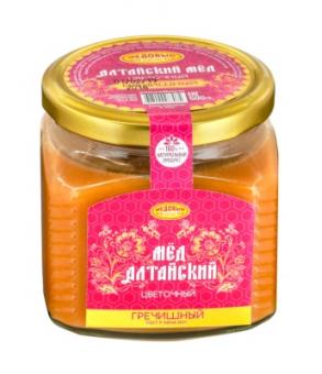 EIMER, Altai natürlicher Blumenhonig 500 gr. Glasbank 