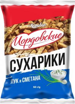 Mordovian Cracker Saure Sahne und Zwiebel, 60 g 