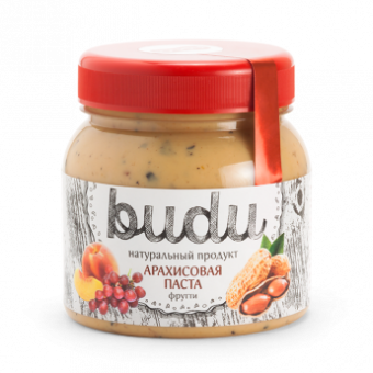 Erdnusspaste BUDU Crunchy, 250g 