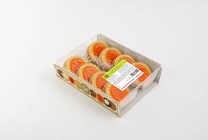 Butterkekse "BISCOTTI WITH MARMALADE" mit Orangenmarmelade (Verpackung 190 gr.) 