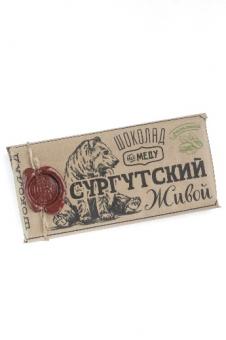 Surgut Live Chocolate mit dunklem Honig mit Pistazie, 100 gr 