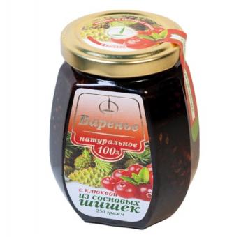 Tannenzapfenmarmelade mit Preiselbeeren, 250g 