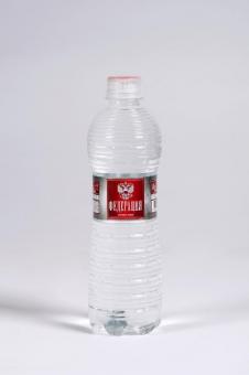 Gletscher natürliches Wasser Esszimmer "FEDERATION", 12 * 0,5 l, nicht gasförmig, Super-Premium-Glas 