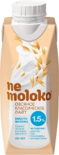 0,25 l "Nemoloko" Getränk Haferflocken Classic Light, angereichert mit Vitaminen und Mineralstoffen 