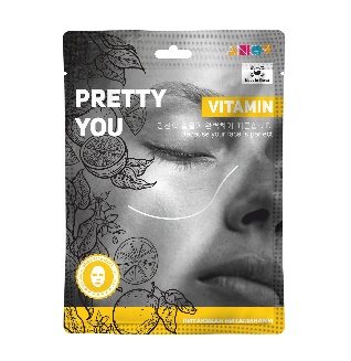 ANGY Tuch. Gesichtsmaske "PRETTY YOU" VITAMIN (Vitamin), 25 ml, 1/10/100/600 