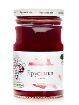 Marmelade "Russischer Wald" PREMIUM Lingonberry 220 gr. VERTRIEBSLEITER 