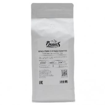 Geröstete Kaffeebohnen Bravos Brazil Santos, 1000 g 