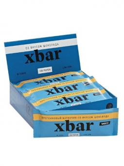 XBar Proteinriegel mit Schokoladengeschmack Showbox, 12er Pack, 738 g 