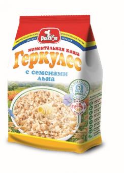 Instant Haferflocken Porridge Hercules mit Leinsamen 8 * 160g (Flow-Pack) 