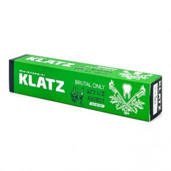 Zahnpasta für Männer Klatz BRUTAL ONLYBrennender Absinth ohne Fluor, 75 ml 